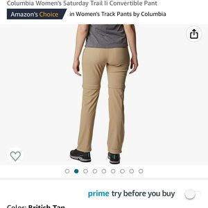 Columbia Women’s tan athletic/hiking pants